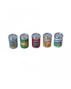D4248 - Five Food Tins with baked beans and tomato soup