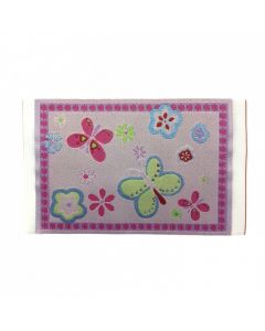 D4267 - Pink Butterfly Rug