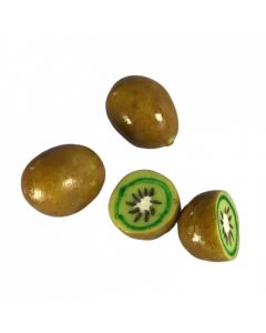 D5073 Two whole and two half kiwi fruits