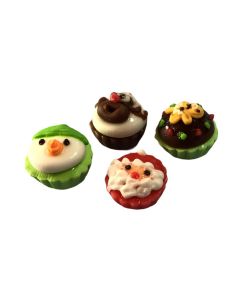 D5108 - Christmas Cupcakes (pk4)