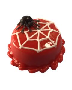 D5114 - Red Halloween Cake with Spider