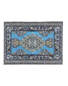 Light Blue Turkish Carpet, 5 x 7cm (D697A)