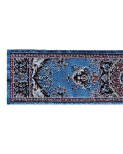 Light Blue Turkish Runner, 4 x 22.5cm (D700B)