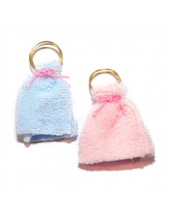 MC8001 2 Towel Rings with His & Hers Towels