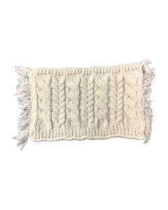 D7054 - Cream Cable Rug or Throw