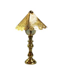 D7096 - Gold Filigree Table Lamp (non working)