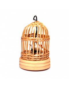 MC5050 Bamboo Bird Cage with Bird