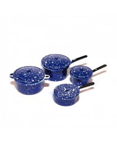 MC7017 Blue Pots and Saucepans
