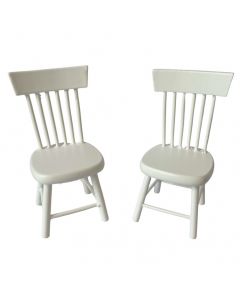 DF019 - Pair of White Chairs