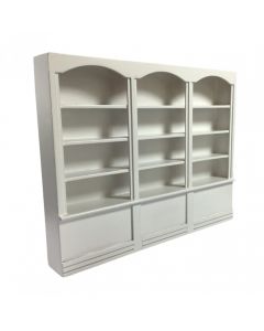 DF041 - White Triple Bookcase