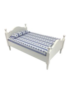 DF254WH - 1:12 Scale White Single Bed