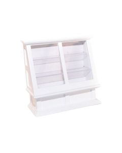DF274WH - 1:12 Scale Shop Display Cabinet White