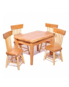 DF403 - Light Oak Kitchen Table and Chairs