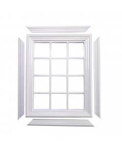 DIY004W - White 12 Pane Window