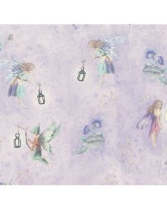 DIY300 - Dolls House Wallpaper Fairy Lilac Design