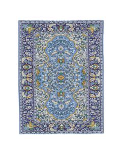 Blue Turkish Rug, 31cm x 20cm (DIY317H)