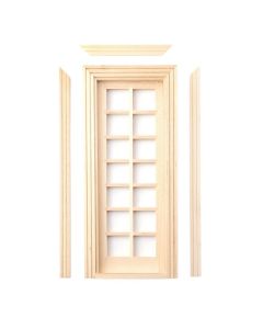 DIY803 Glazed Barewood External Door
