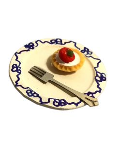 DM-F254 - Strawberry Tart on Small Plate