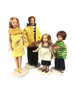 DP001 - Modern Family of Four Dolls