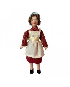 DP446 - Woman in Apron and Curlers