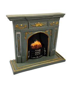 E2987 - Large Grey/'Gold' Fireplace (PR)