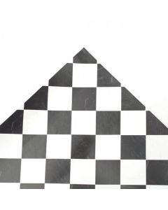 DAMAGED - Black & White 'Marble' Tile Paper