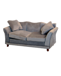 Grey Velvet Sofa (E9317)