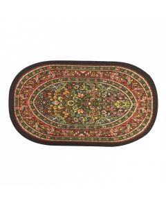 E9351 - Small Oval Red Rug