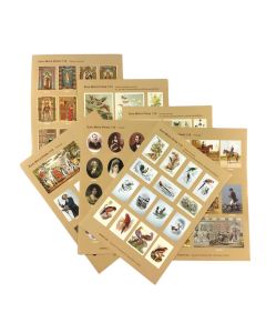 EM4634 - 8 Sheets of Paintings for Framing
