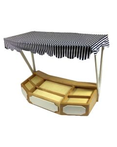 EM8373 - Large Market Stall with Blue and White Striped Canopy