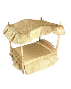 EM9306N1 - Barewood Double Bed with Canopy