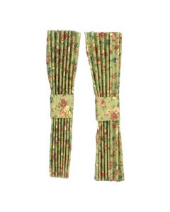 GS0561 - Green Floral Curtains
