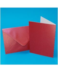 C6 Berry Red Pearlescent Cards & Envelopes (H-2096)