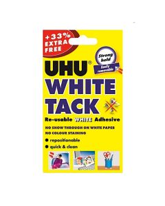 UHU White Tack Handy Pack + 33% Extra Free (H-43596)