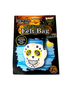 Halloween Make Your Own Felt Skull Bag Kit (H-979080A)