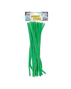 Chenille Stems 300mm (20pk) - Green (H-CPT660003)