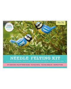 Simply Make Needle Felting Kit - Blue Tits (H-DSM106075)