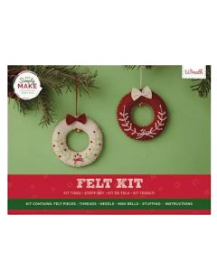 Felt Wreath Kit (2pk) (H-DSM106110)