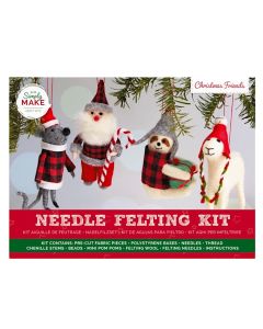 Simply Make Needle Felting Kit - Christmas Chums Set of 4 (H-DSM106138)