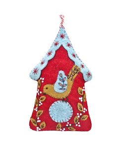 Folk Birdhouse Felt Craft Mini Kit (H-MKBHO1F)