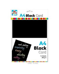 A4 Black Card 15 Sheets (H-PACJ)