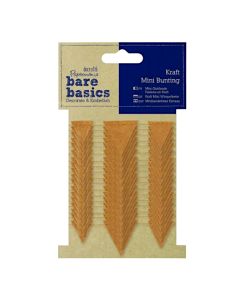 Kraft Mini Bunting - Kraft Triangles - Bare Basics (H-PMA157603)