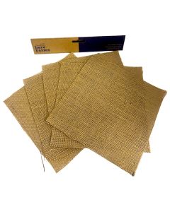 8" X 8" Hessian Squares (5pk) - Bare Basics (H-PMA174467)