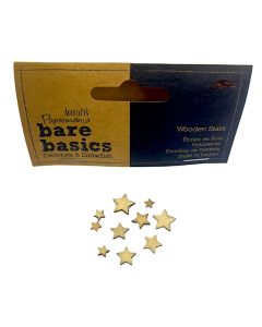 Wooden Stars (10pcs) - Bare Basics (H-PMA174727)