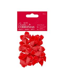 Create Christmas Velvet Bows 20 Pieces (H-PMA367927)