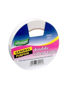 Ultratape 19mm X 33m Clear Double Sided Tape (H-RT09401933)