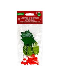 Felt Leaves And Berries Craft Kit (H-XMA4051)