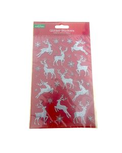 Christmas Glitter Stickers - Reindeer (H-XMA4258B)