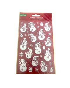 Christmas Glitter Stickers - Snowmen (H-XMA4258C)