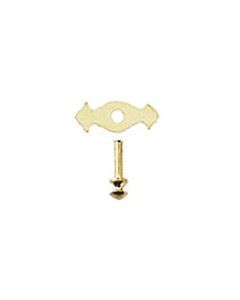 HW 12004 - Brass Knob and Plate Sets (pk12)